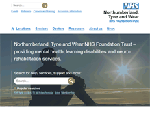 Tablet Screenshot of ntw.nhs.uk